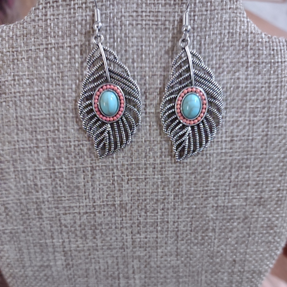 Ancient Silver Vintage Geometric Earrings